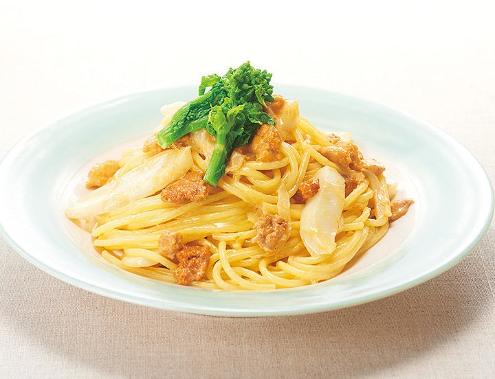 紋甲いかのうにソースパスタ