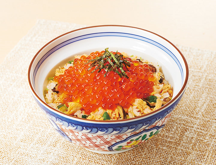 いくらと紅鮭の親子丼