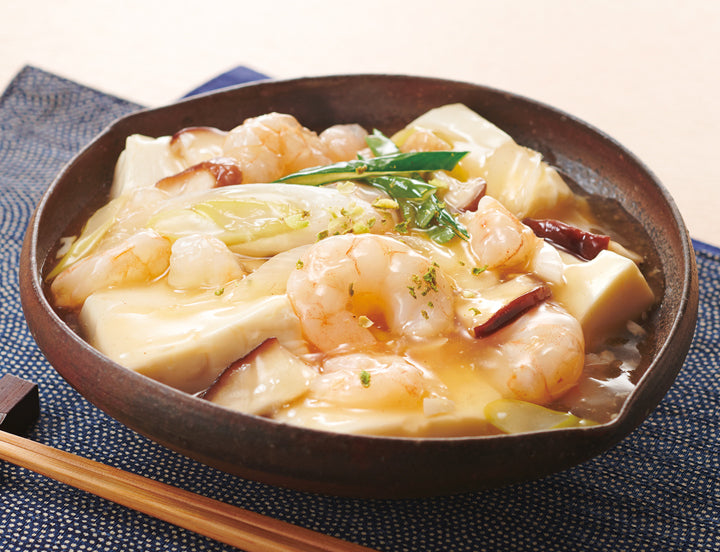 豆腐のえびあんかけ