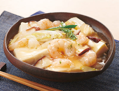 豆腐のえびあんかけ