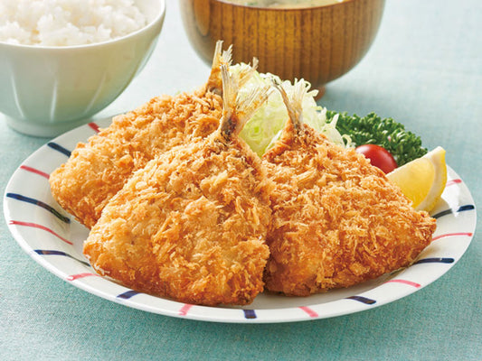 大きな手造りあじフライ