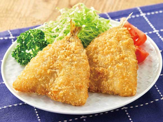 レンジで開きあじフライ