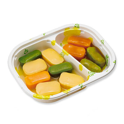 やさしいおかずセット朝のムース食　たまごと小松菜のソテー_pkg