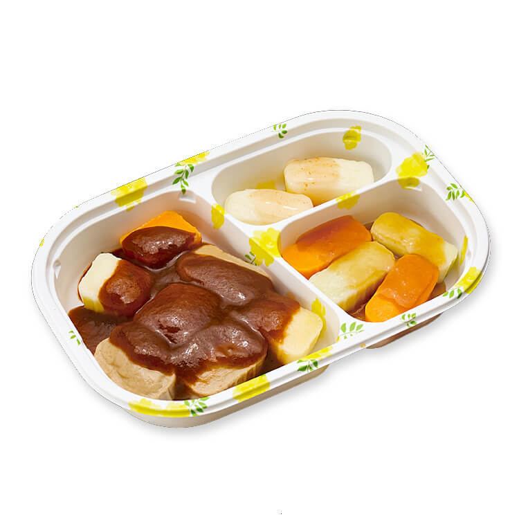 やさしいおかずセット昼・夜のムース食　ビーフシチュー_pkg