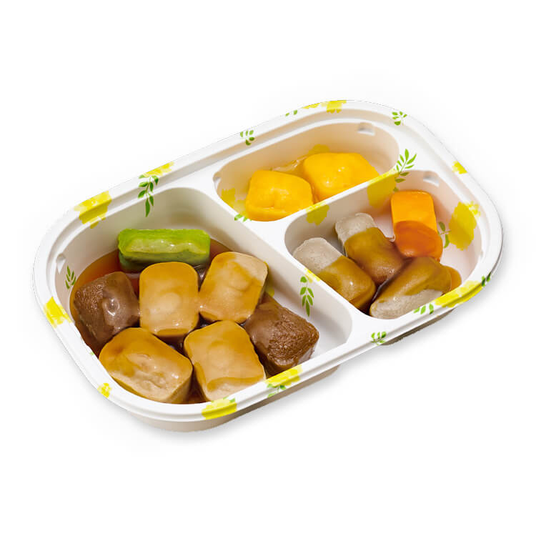 やさしいおかずセット昼・夜のムース食　すき焼きPKG