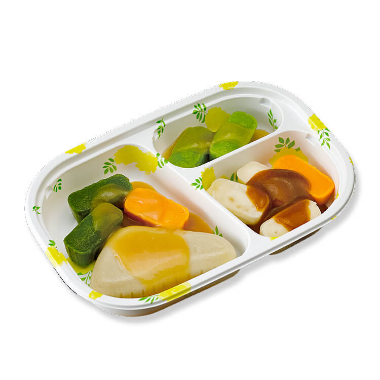 やさしいおかずセット昼・夜のムース食　さわらの柚子味噌焼き