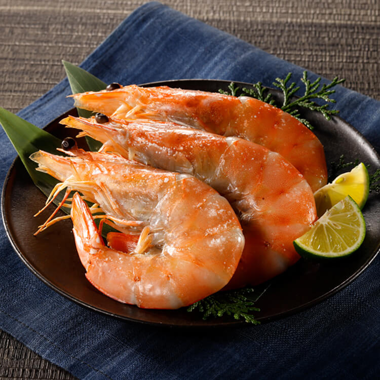 旨王（有頭えび）の料理例