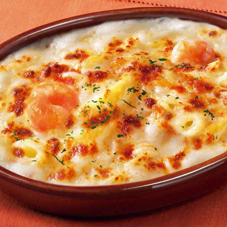 こんがりと焼いたえびグラタン_調理例