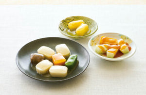 鶏肉の中華炒め<br>
野菜の甘酢あん<br>
さつまいものオレンジ煮